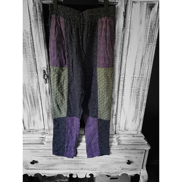Anthropologie Patchwork Lounge Pants - New Small - Picture 2 of 2